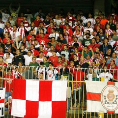 Tifosi del Barletta al "Via del Mare", a Lecce biancorossi da record