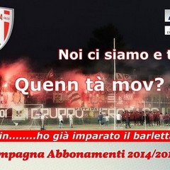 Campagna abbonamenti Barletta Calcio su Facebook