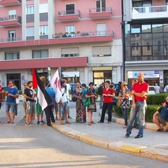 17 luglio 2014, manifestazione Free Palestina in Piazza Caduti