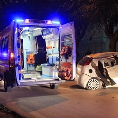 Incidente stradale in via Cafiero