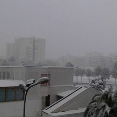 31 dicembre 2014, Barletta è sempre più innevata