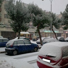 31 dicembre 2014, Barletta è sempre più innevata