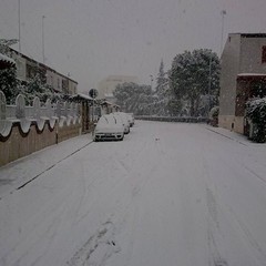 31 dicembre 2014, Barletta è sempre più innevata