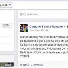 L'endorsement di Gaetano Romano su Facebook