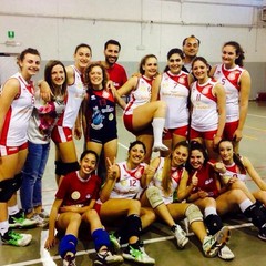 Sara Binetti, laterale ASD Volley Barletta con il numero 15 a Casarano