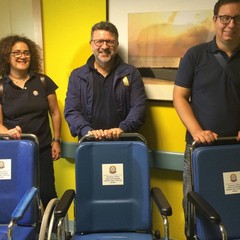 Donate tre sedie a rotelle dall'Unitalsi