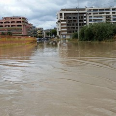 Strade allagate nella 167