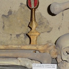 bt chiesa di s gaetano 28 primo piano della teca contenente le reliquie di s lorenzo