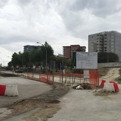 Cantiere per il sottovia di viale Einaudi.