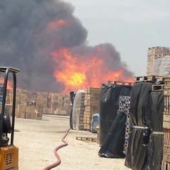 Incendio tra Berletta e Andria