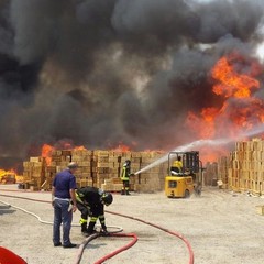 Incendio tra Berletta e Andria