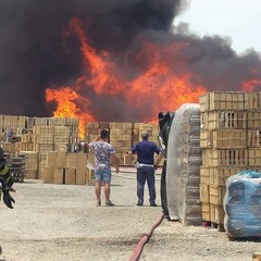 Incendio tra Berletta e Andria