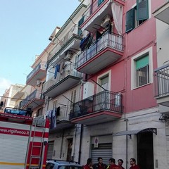 Incendio in via Martiri del XII settembre