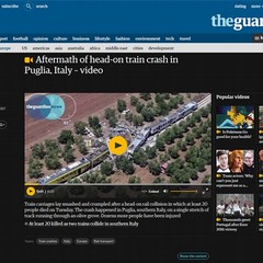 "Head-on Crash": la notizia della tragedia ferroviaria fa il giro del mondo