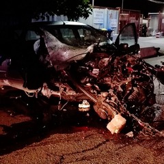 Pauroso incidente in via Foggia, Ford Fiesta distrutta