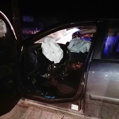 Pauroso incidente in via Foggia, Ford Fiesta distrutta