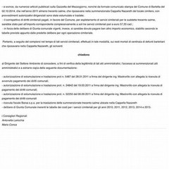 Richiesta di accesso agli atti da parte di Laricchia e Conca