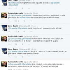 Botta e risposta Perpignano-Cascella su Twitter