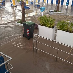 Bomba d'acqua su Barletta, crolla il muro di cinta della Timac