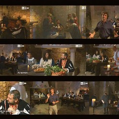 Alcuni frame dell'ultima parte della puntata di "Ulisse" con le riprese nella Cantina della Sfida a Barletta.