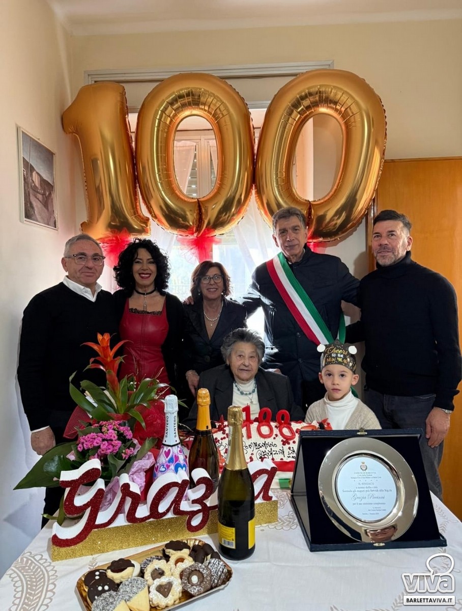 Barletta festeggia la centenaria Grazia Piccinni