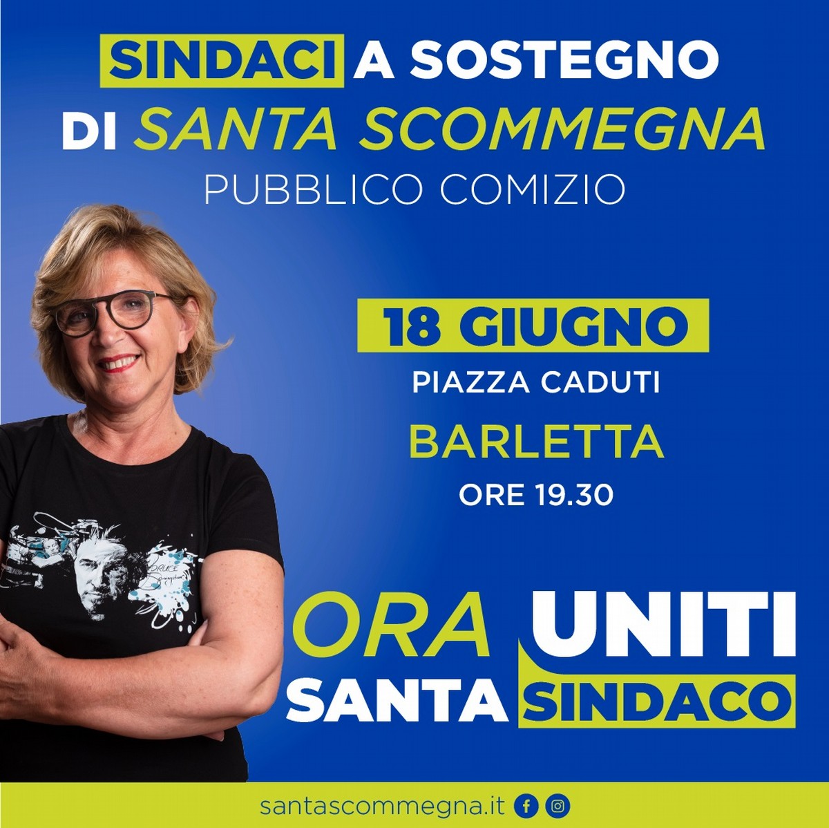 I sindaci a sostegno di Santa Scommegna, sabato sera comizio in piazza Caduti