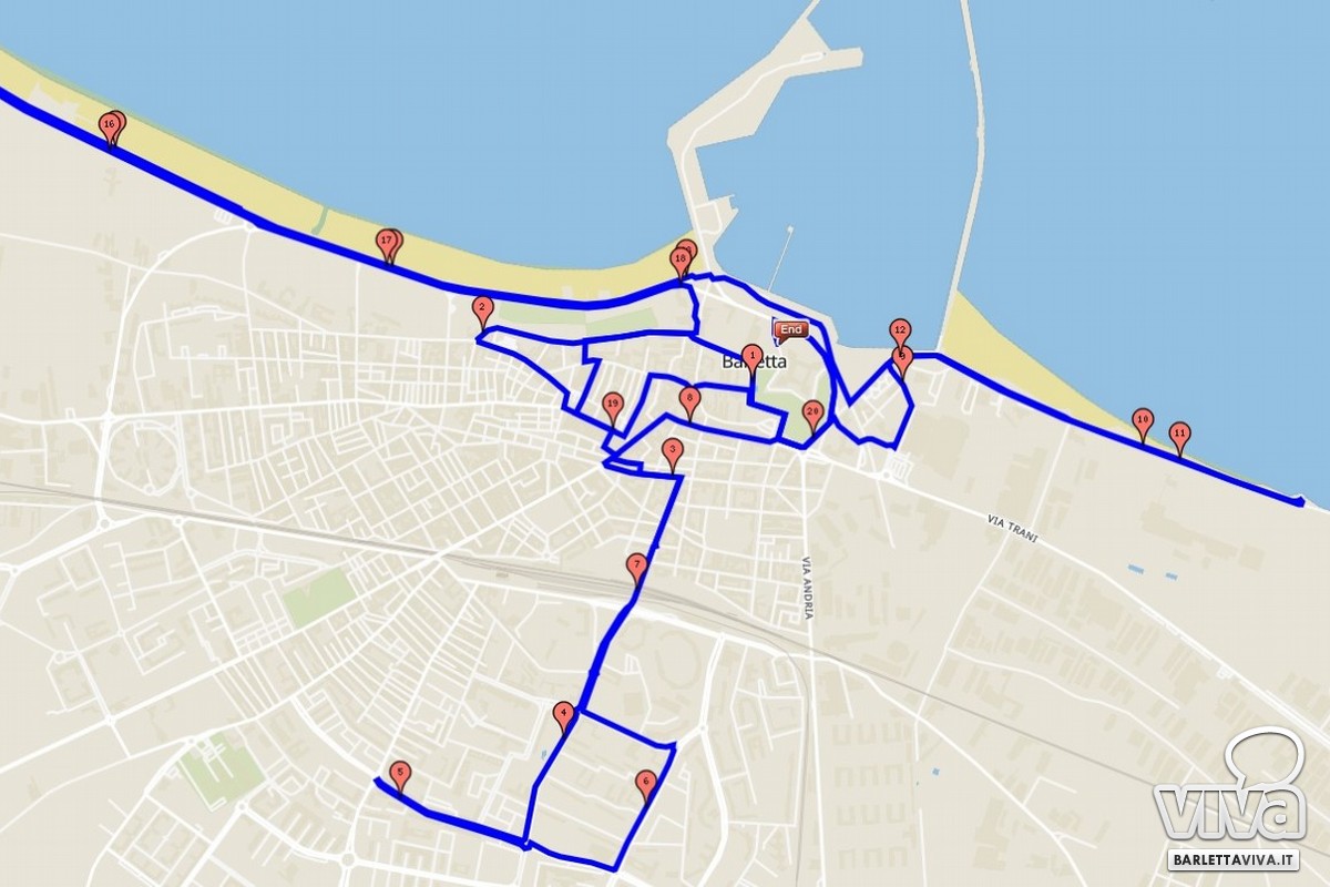 Barletta half marathon percorso