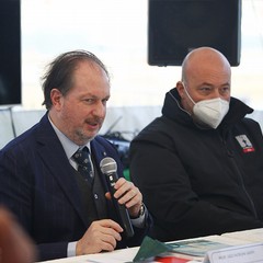 Conferenza stampa dragaggio nel porto di Barletta