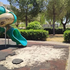 Parchi giochi cittadini nel degrado