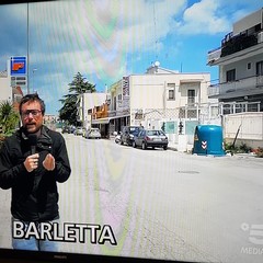 Lavori in via Andria, Pinuccio a Barletta per "Striscia la Notizia"