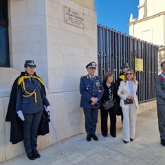 Guardia di Finanza di Barletta, la cerimonia di intitolazione di largo Gaetano Nanula