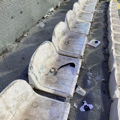 Fumogeni e danni allo stadio "Puttilli" dopo Barletta-Cavese