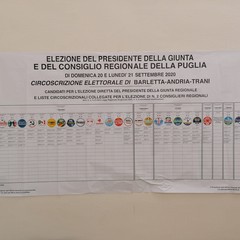 Al voto con le norme anti Covid-19, le immagini dei seggi di Barletta