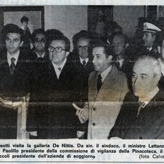 L'On. Giulio Andreotti visita la Collezione "De Nittis"