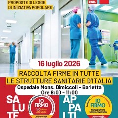Sanità pubblica: oggi una raccolta firme