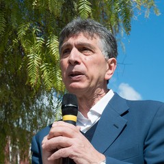 Cosimo Cannito candidato sindaco, la presentazione della candidatura nei giardini De Nittis