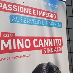 Cosimo Cannito candidato sindaco, la presentazione della candidatura nei giardini De Nittis