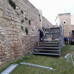 Giro d'Italia Ciclocross, fervono i preparativi al Castello di Barletta