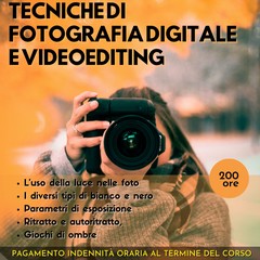 Corso tecniche di fotografia digitale e videoediting