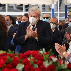 Emiliano al funerale di Jole Santelli