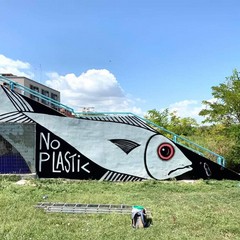 No plastic, il murale di Borgiac