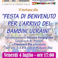 festa di benvenuto bambini ucraini