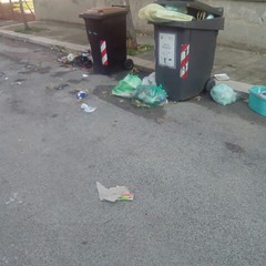 Via Giuseppe Ungaretti terra di rifiuti