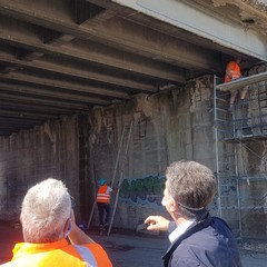 Ponte su via Callano, in corso attività di manutenzione