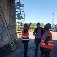 Ponte su via Callano, in corso attività di manutenzione