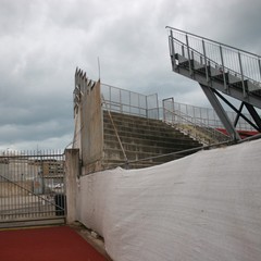 Iniziano i lavori di demolizione delle vecchie tribune allo stadio "Puttilli"