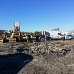 In cenere il falò dell'Immacolata sulla litoranea di Ponente a Barletta