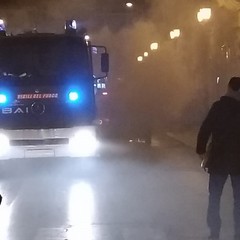 Incendio in corso Garibaldi, prende fuoco un'automobile