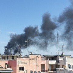 Incendio zona sud Barletta JPG