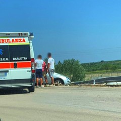 Incidente all'uscita Barletta Centro